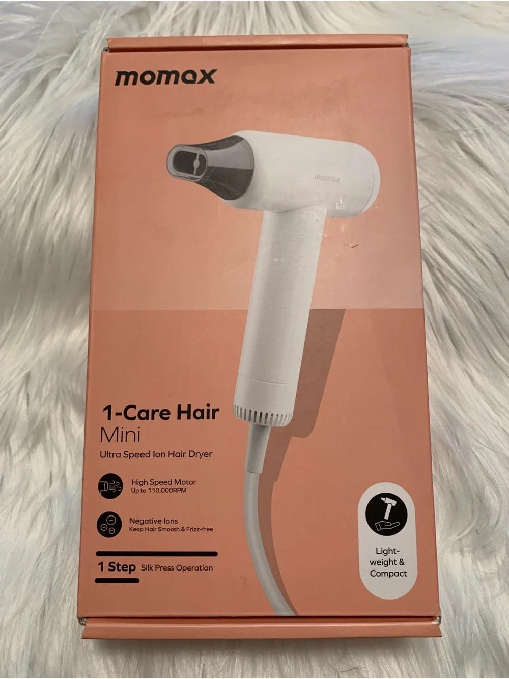 MOMAX-1 Mini Ultra Ion Hair dryer 110,000 RPM Brand New in Box